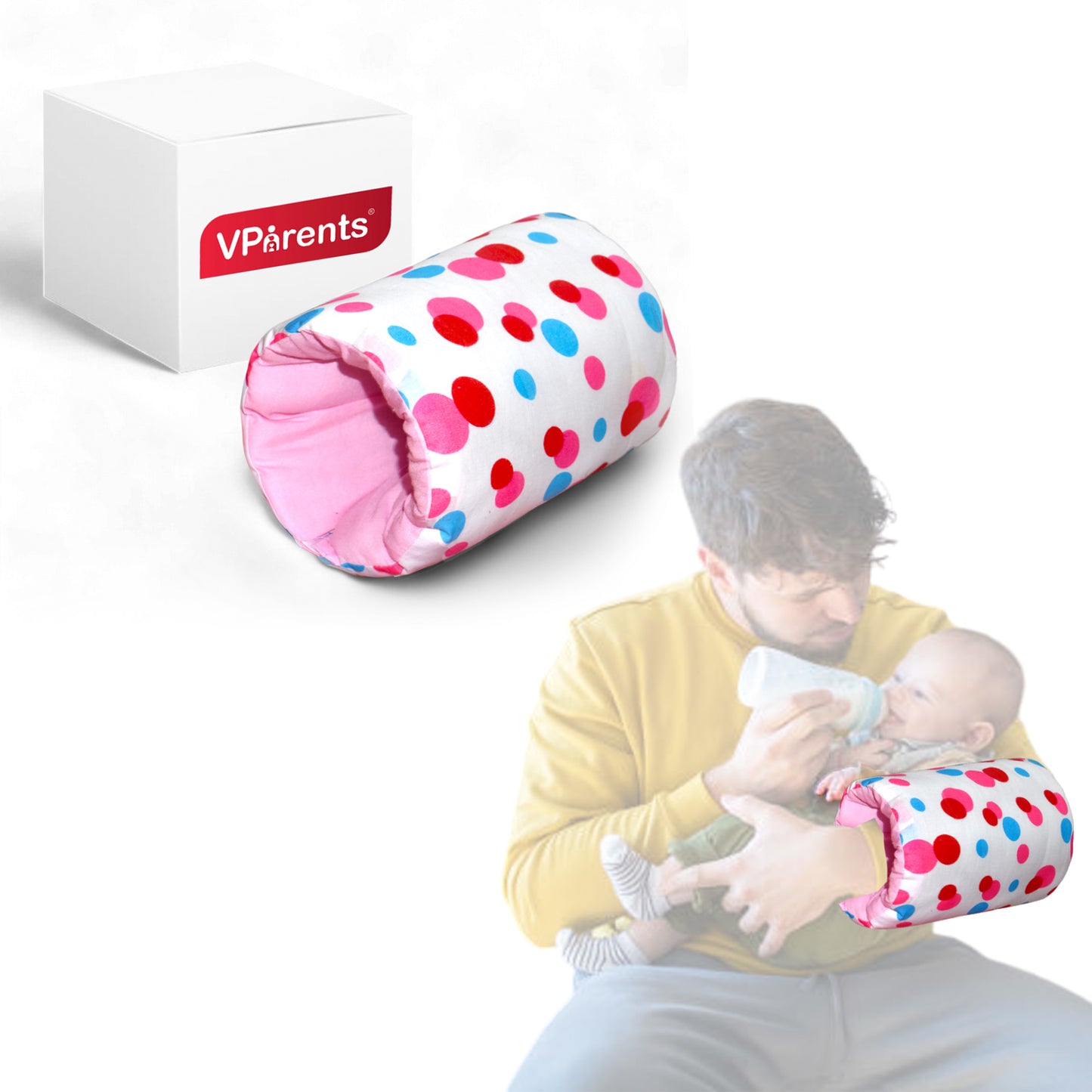 VParents Baby Feeding Arm Pillow for New Born Nursing Pillow for Breast and bottle feeding pillow (Preemiee) VParents