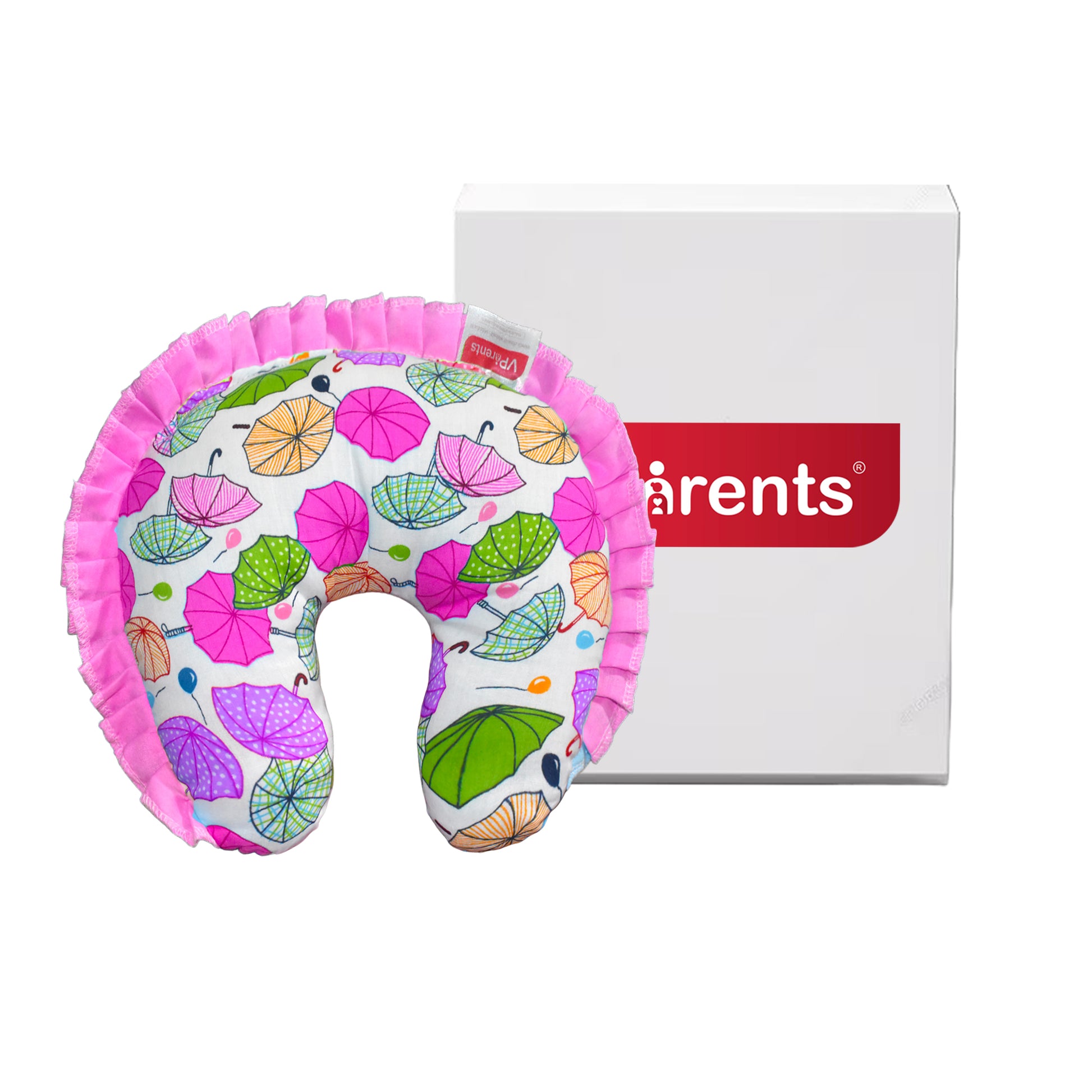 VParents Chunky Neck Support Soft Pillow for New Born Baby U Shape Pillow VParents