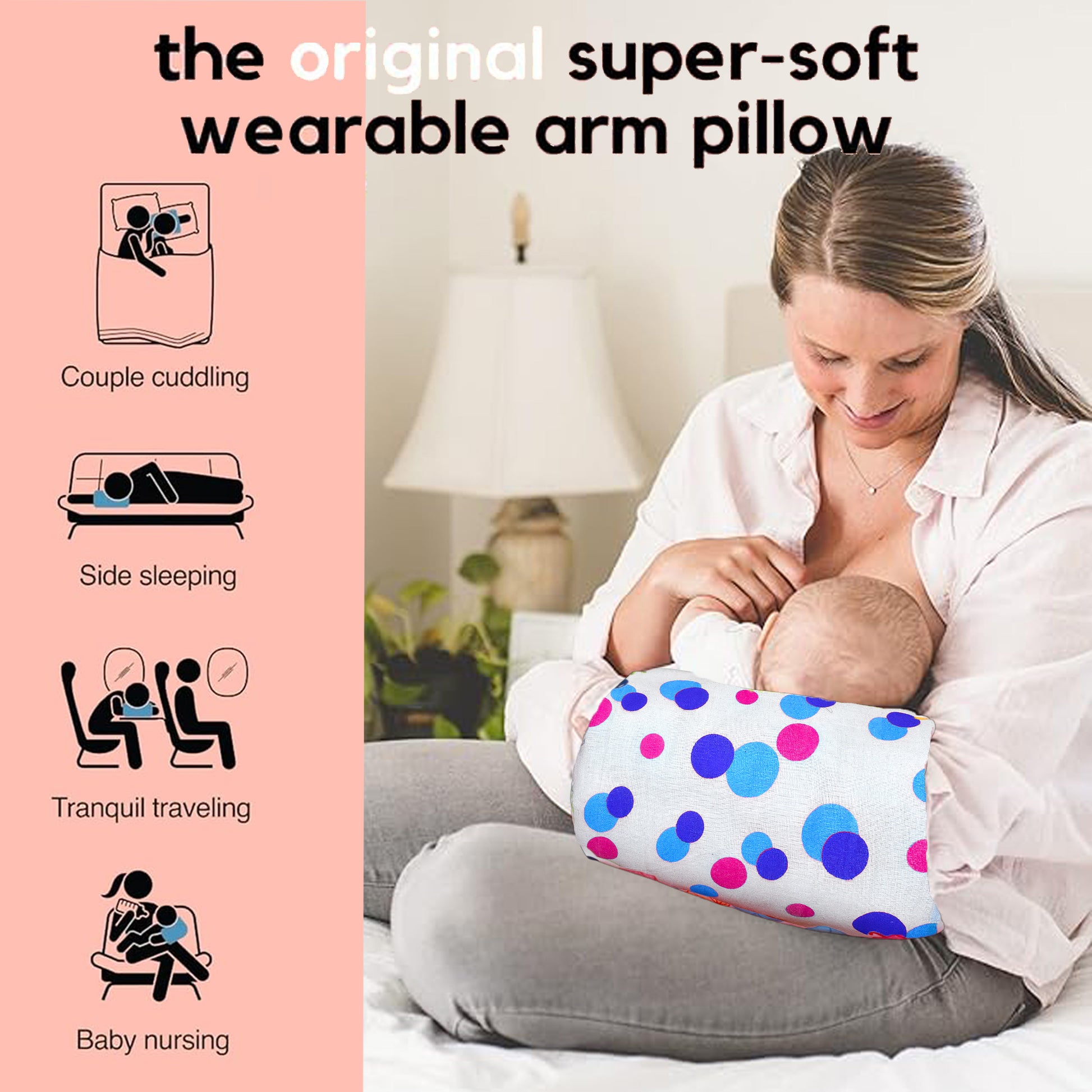 VParents Baby Feeding Arm Pillow for New Born Nursing Pillow for Breast and bottle feeding pillow (Preemiee) VParents