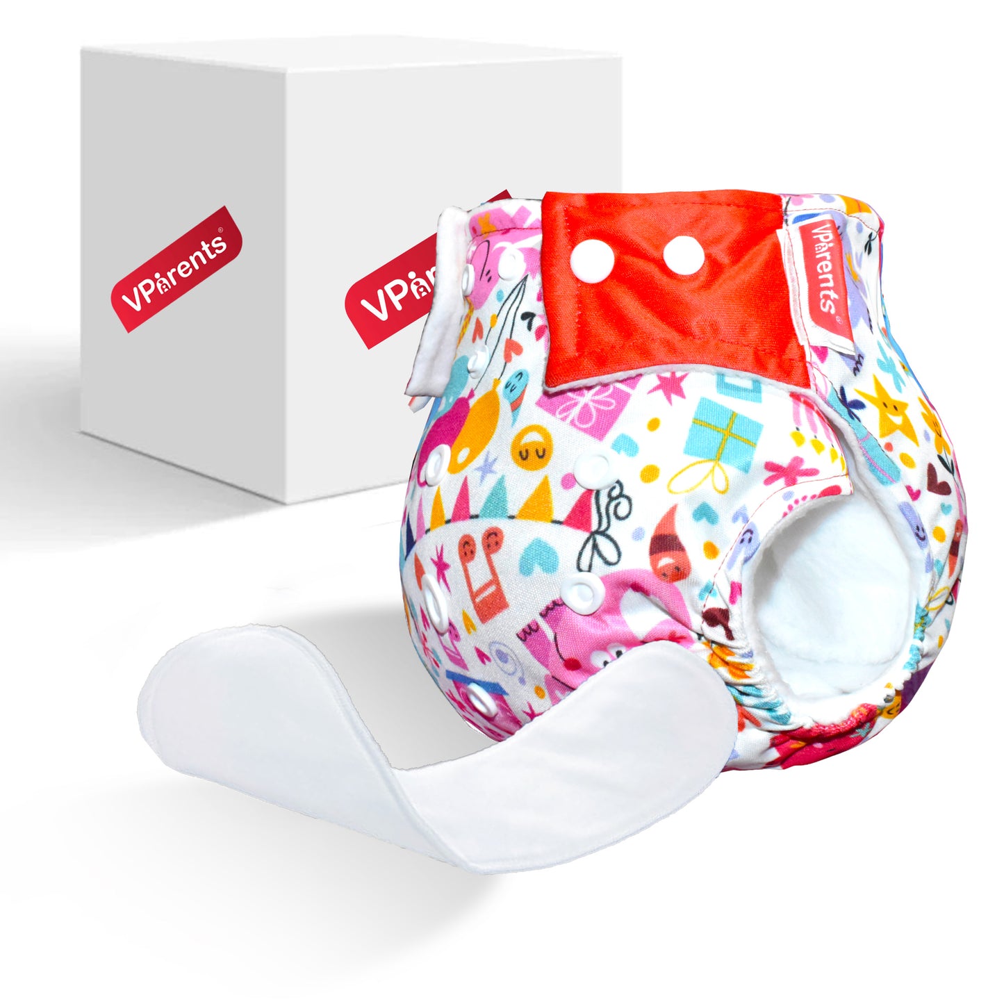 Jumbo Print Reusable and Adjustable Cloth Diapers With Insert (Jumbo)