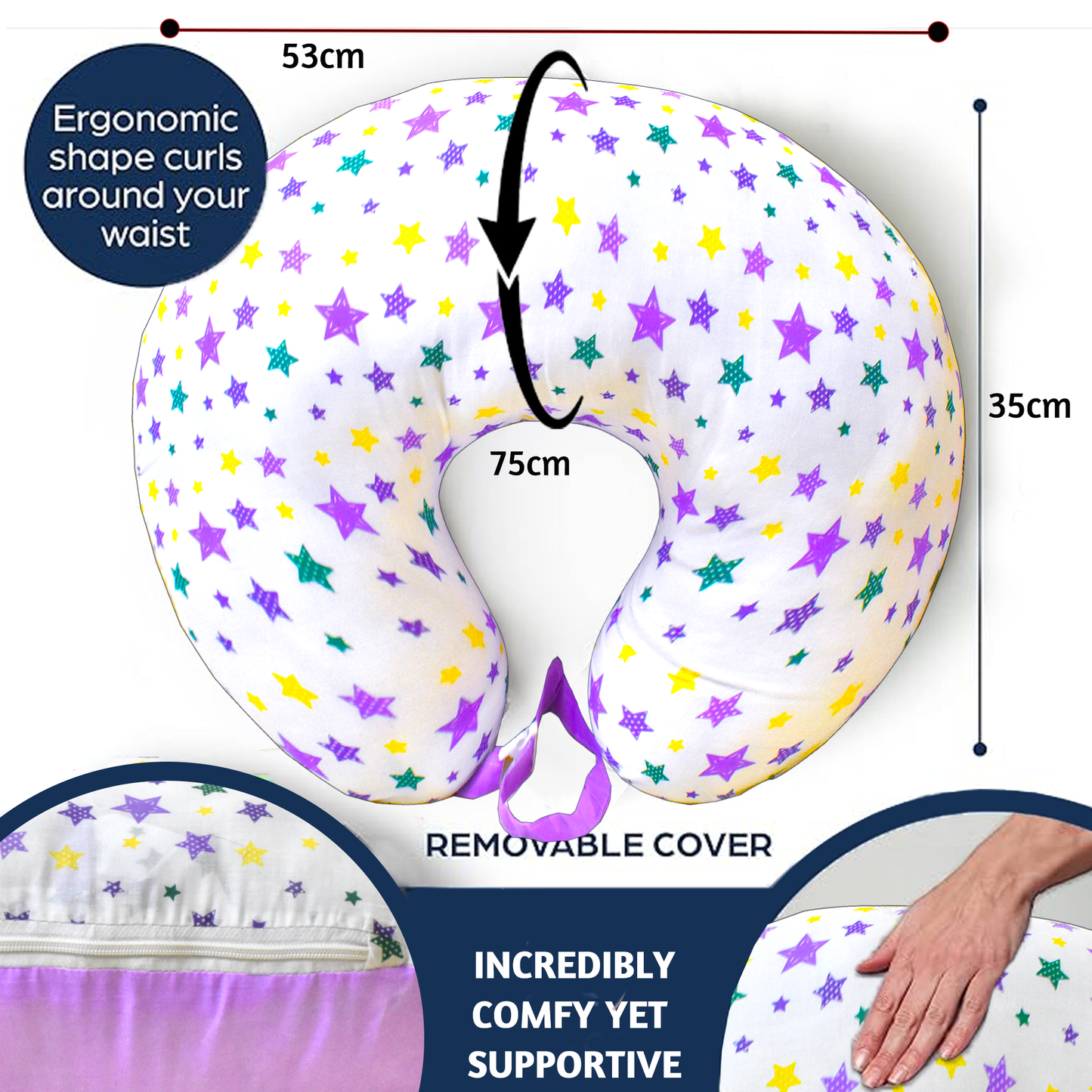 VParents Joy Feeding Pillow, Breast Feeding Pillow VParents