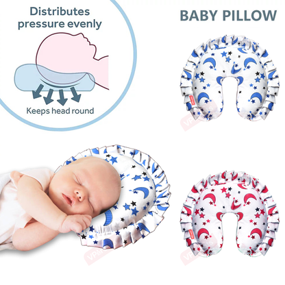 VParents Neck Support Soft Pillow for New Born Baby U Shape Pillow Pack of 2