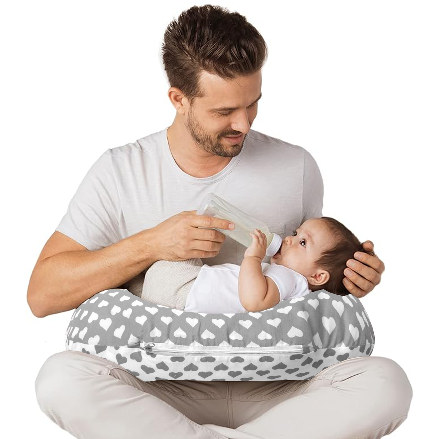 VParents Rosy Baby Multipurpose Baby Feeding Nursing Cum Maternity Pillow