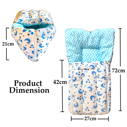Galaxy Baby 4 Piece Bedding Set with Pillow and Bolsters Sleeping Bag and Bedding Set and Feeding Pillow Combo