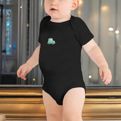 Bodice Half Sleeves Baby Romper Body Suits Jump Suit for Boys and Girls Set of 3 (Black)