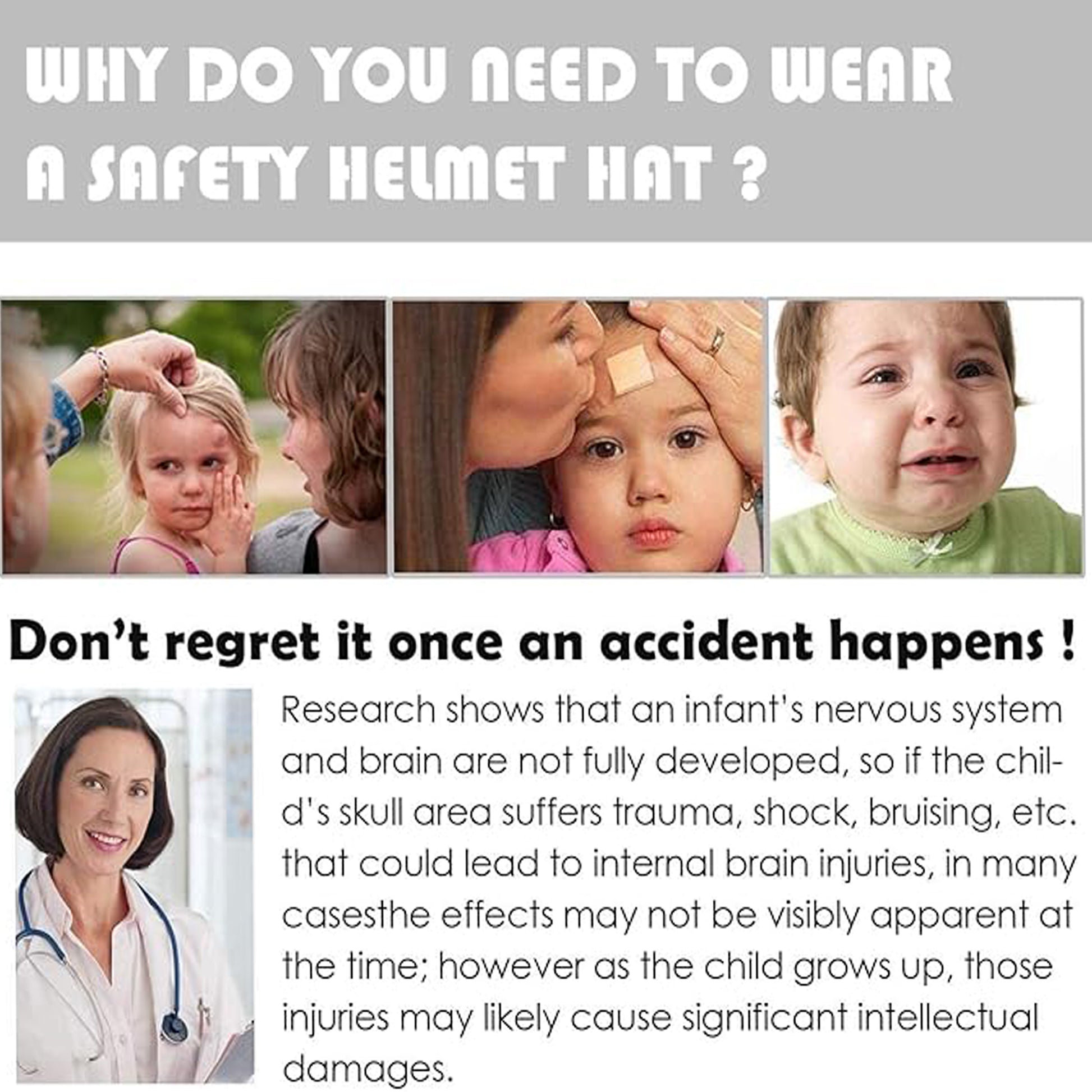 infant head helmet