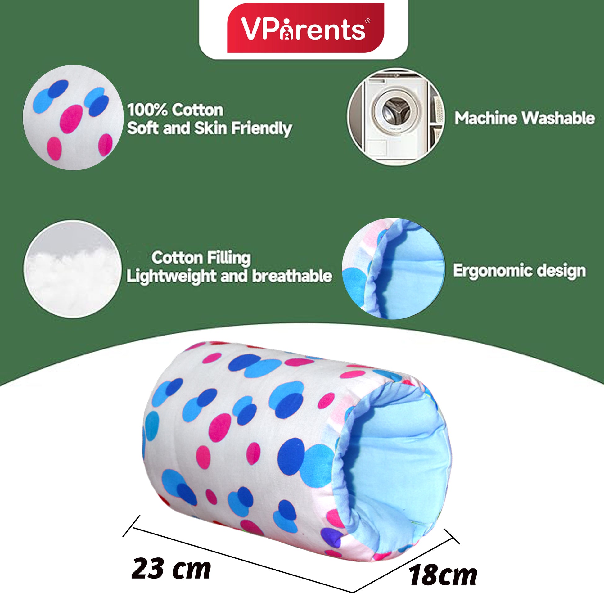 VParents Baby Feeding Arm Pillow for New Born Nursing Pillow for Breast and bottle feeding pillow (Preemiee) VParents