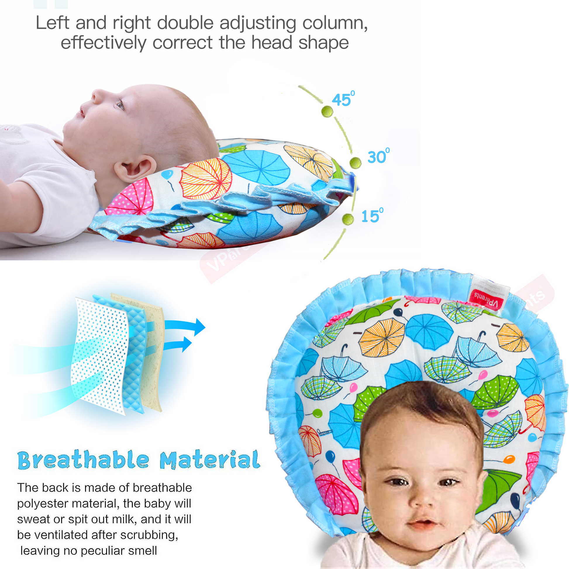 newborn head shaping pillow