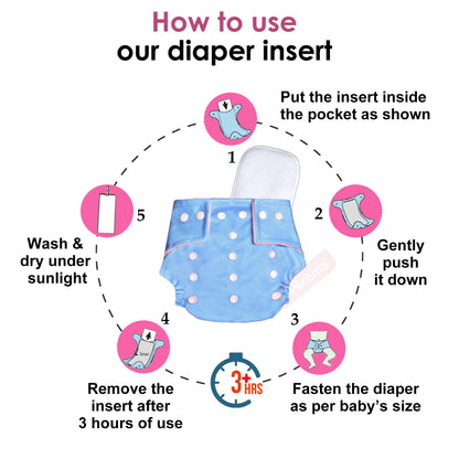 Solid Washable Reusable Adjustable pocket baby Cloth Diaper with insert VParents