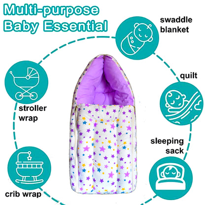 VParents joy Baby 4 Piece Bedding Set with Pillow and Bolsters Sleeping Bag and Bedding Set and Feeding Pillow Combo