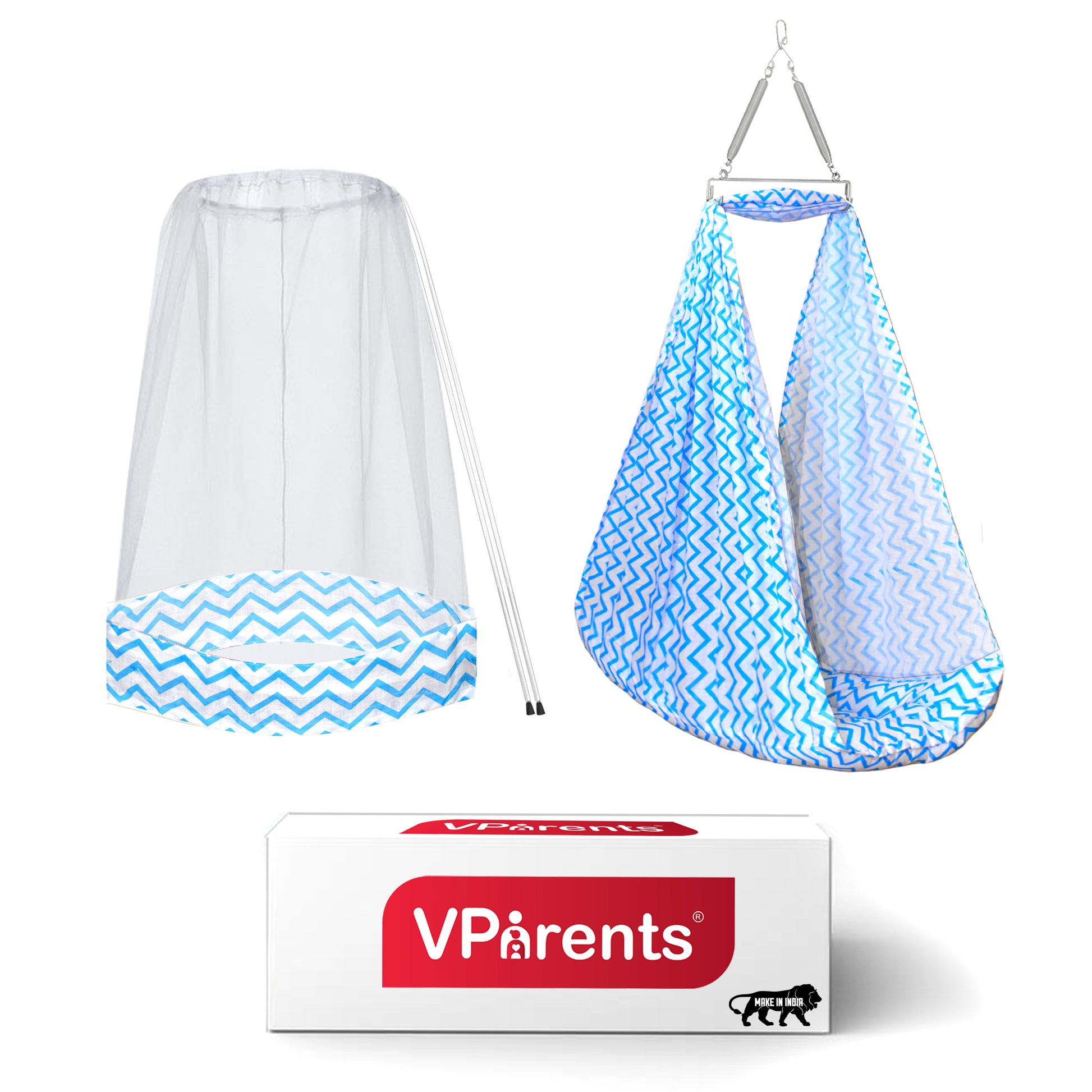 VParents Cherub Baby Swing Cradle with Mosquito Net and Spring VParents