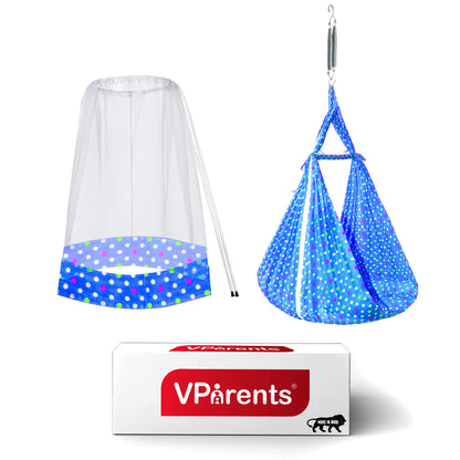 VParents Tot Baby Swing Cradle with Mosquito net Spring VParents