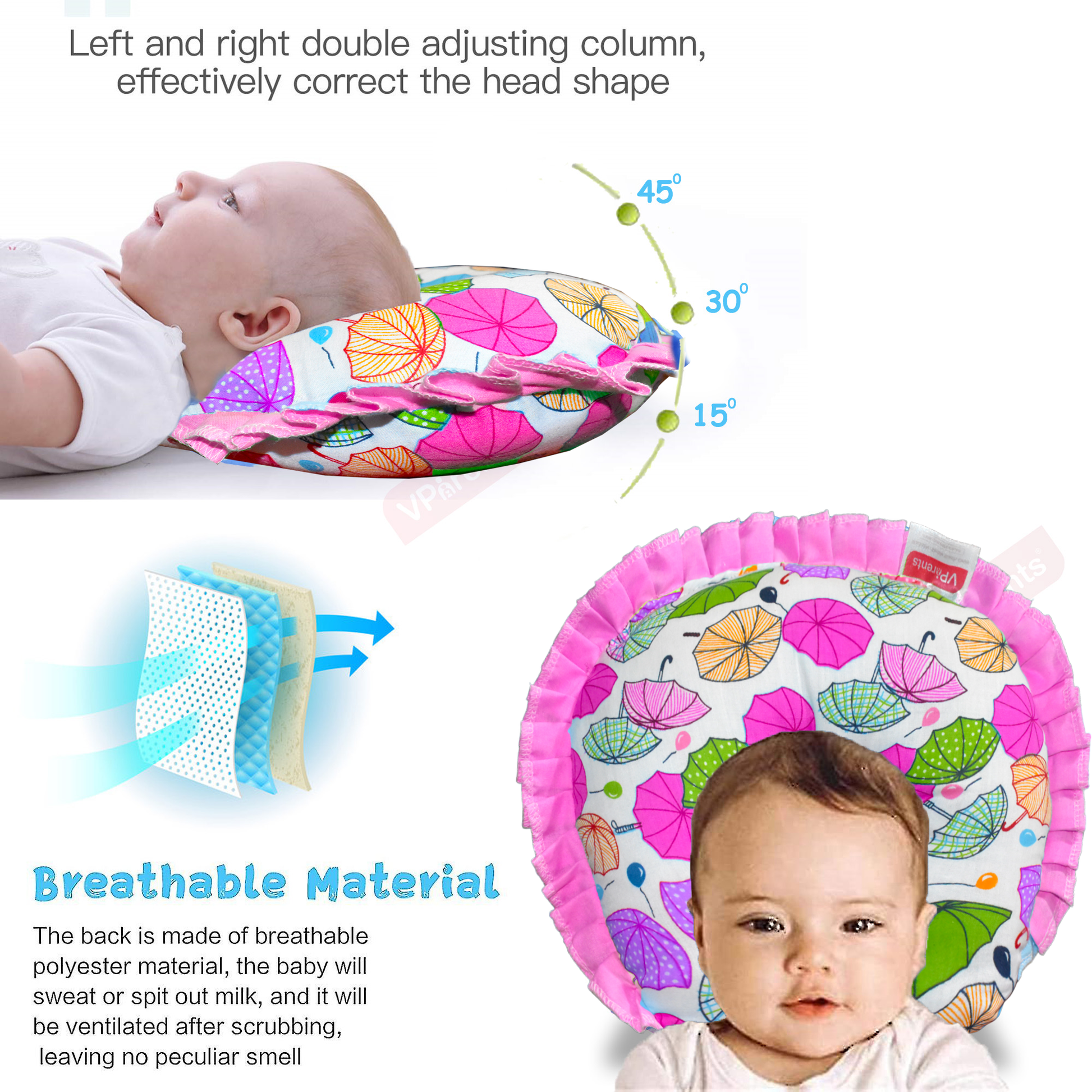 newborn head shaping pillow