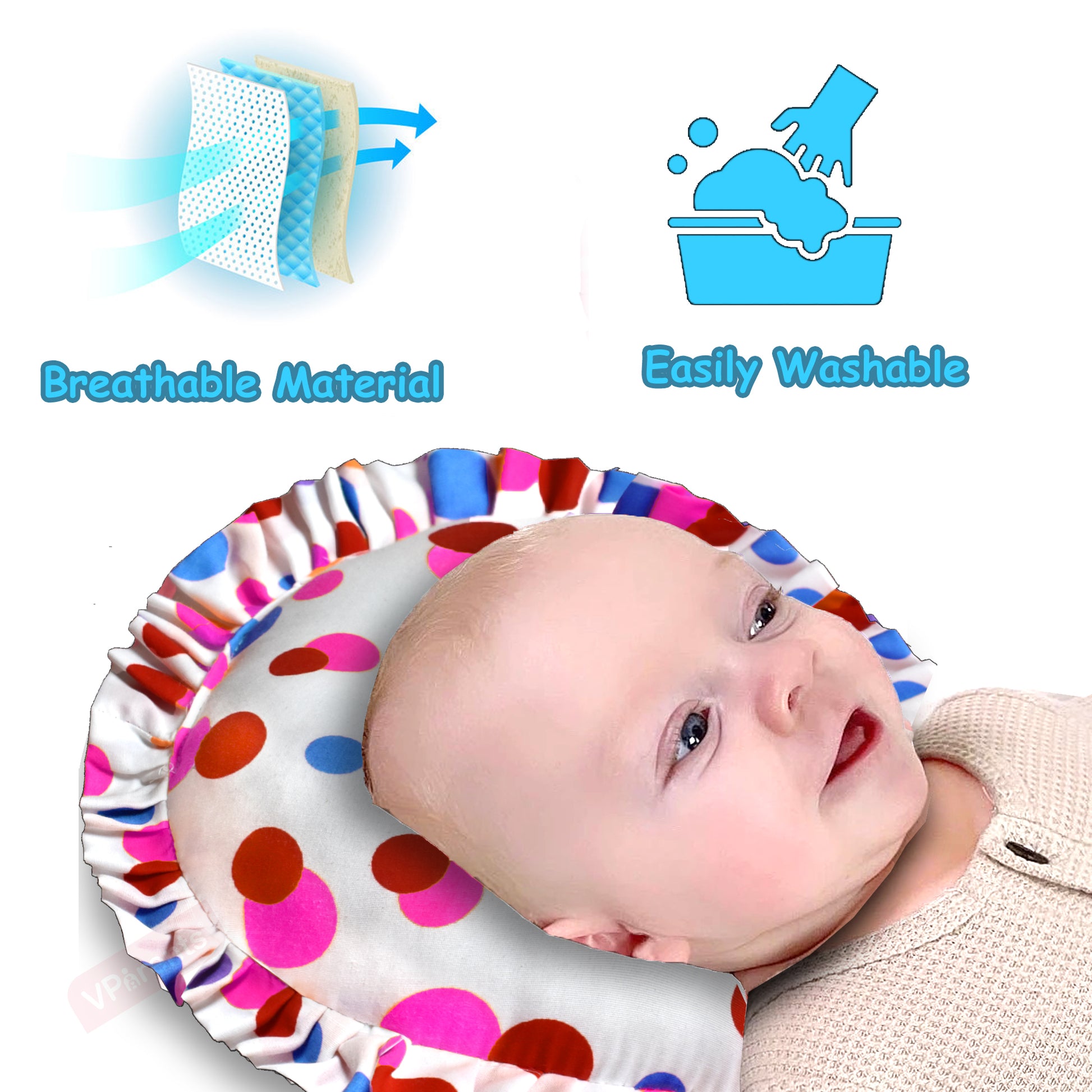 infant head support pillow